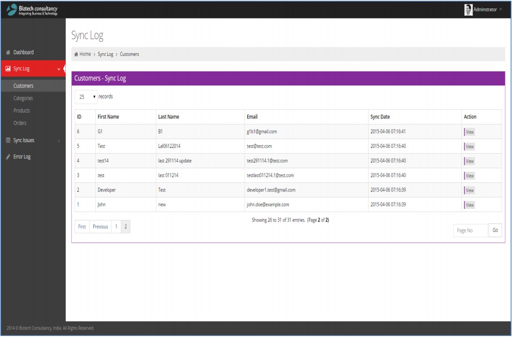 Customer Module