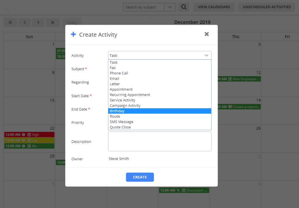 Creating new activity entity 3