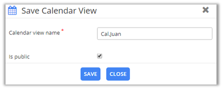 Save Calendar View