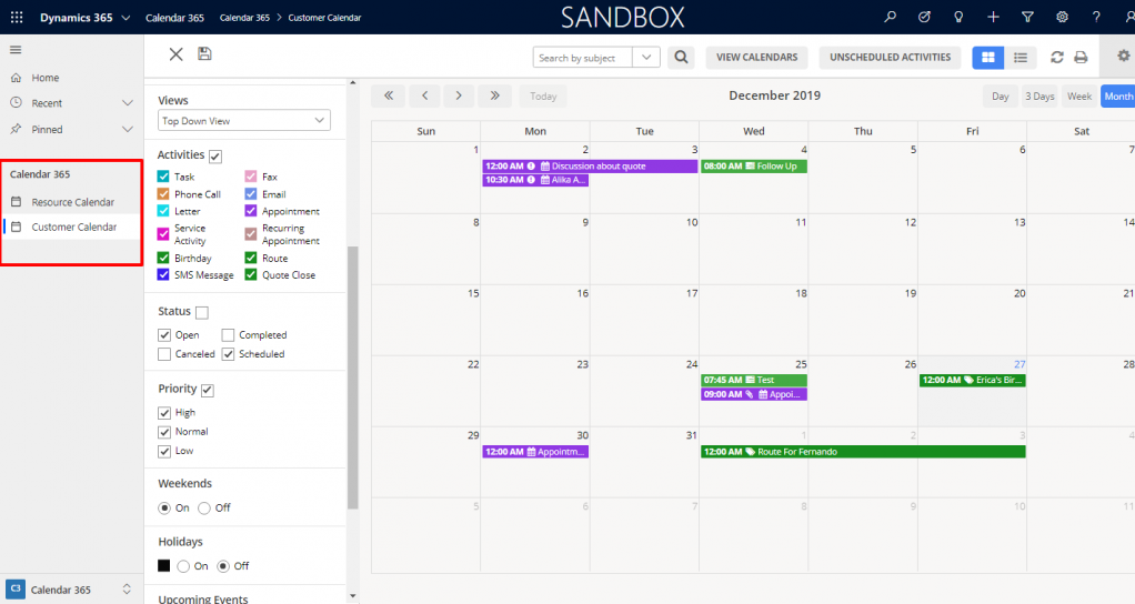 Create Multiple Calendars