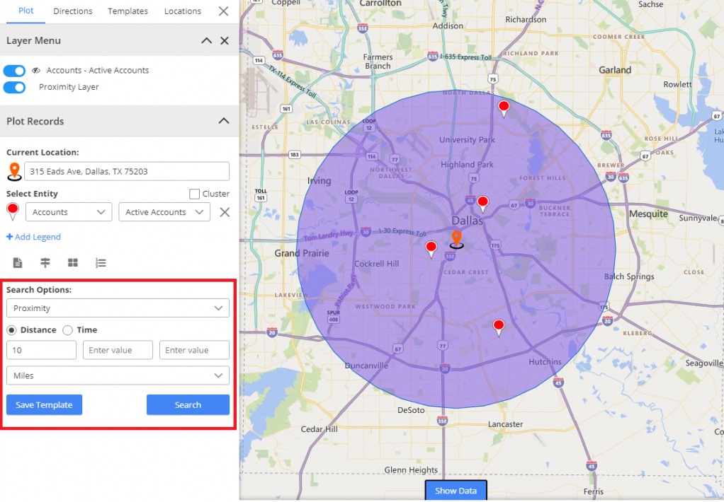 dynamics crm map integration