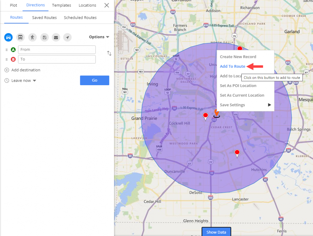 dynamics crm map integration