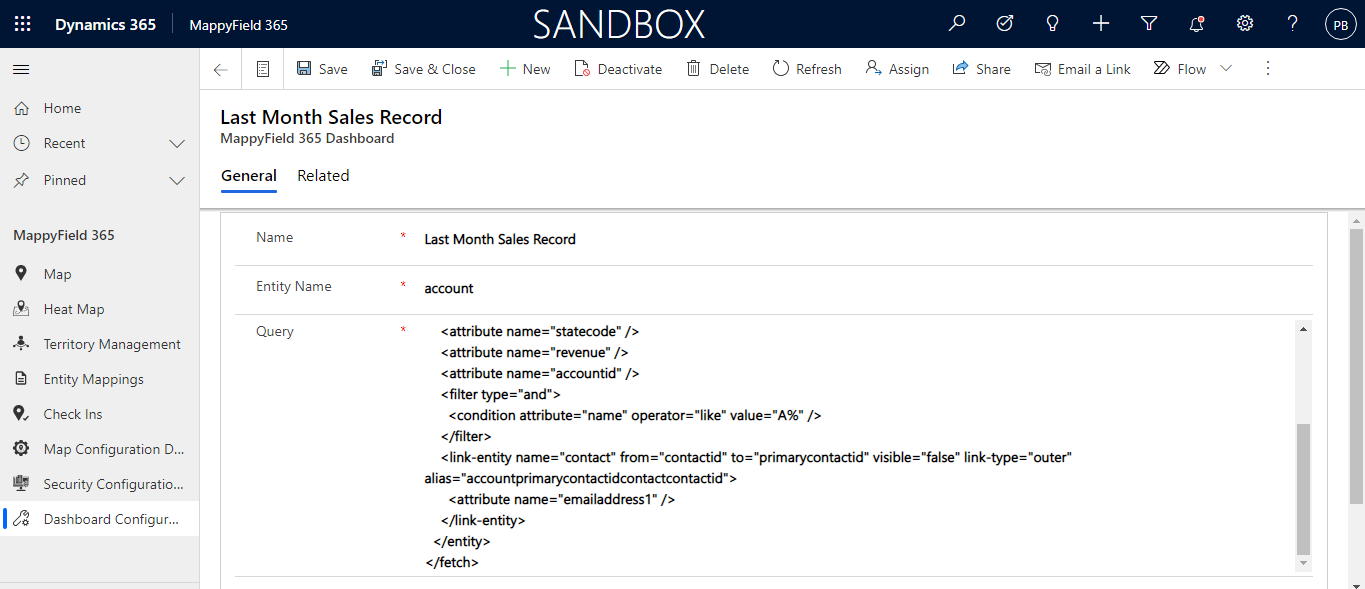 configure custom dashboard