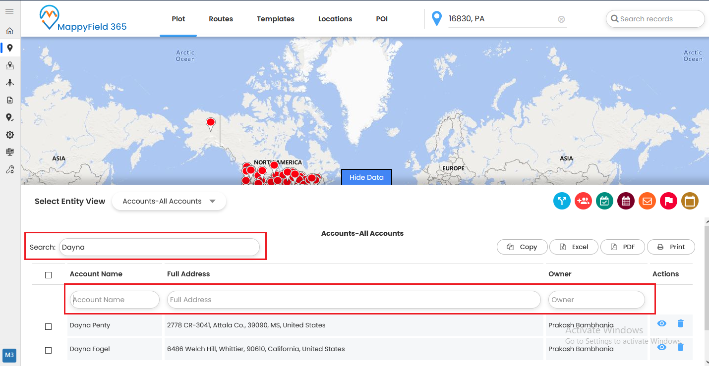 Dynamics 365 Quick Find View