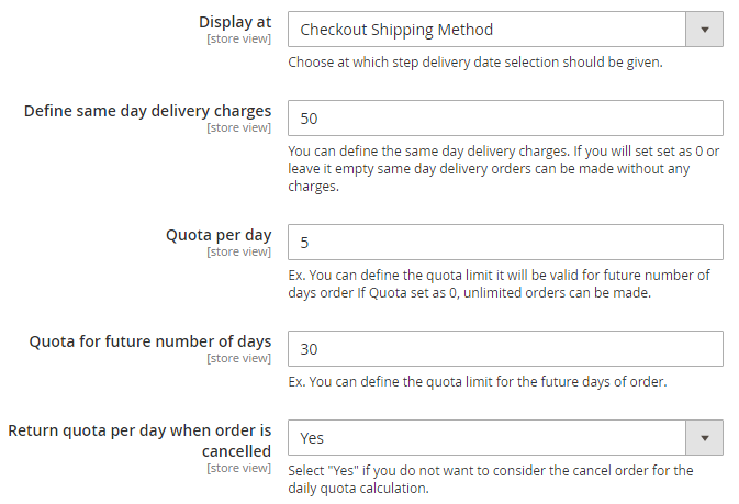 Checkout Shipping Method