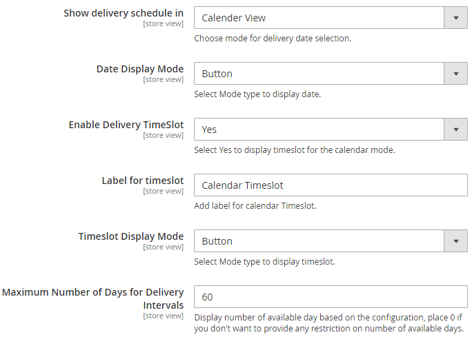 Date Display Mode