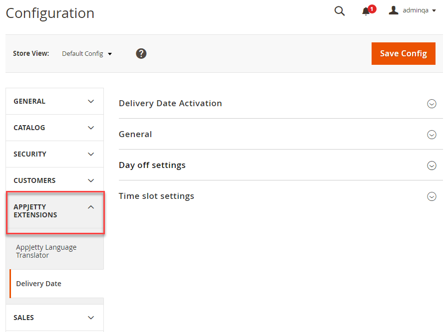 STORES CONFIGURATION