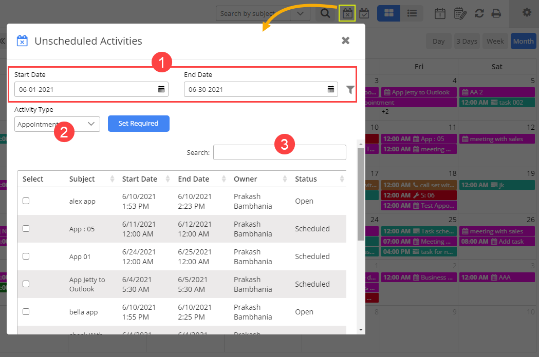 Unscheduled Activities-4