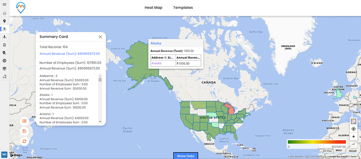 heat map