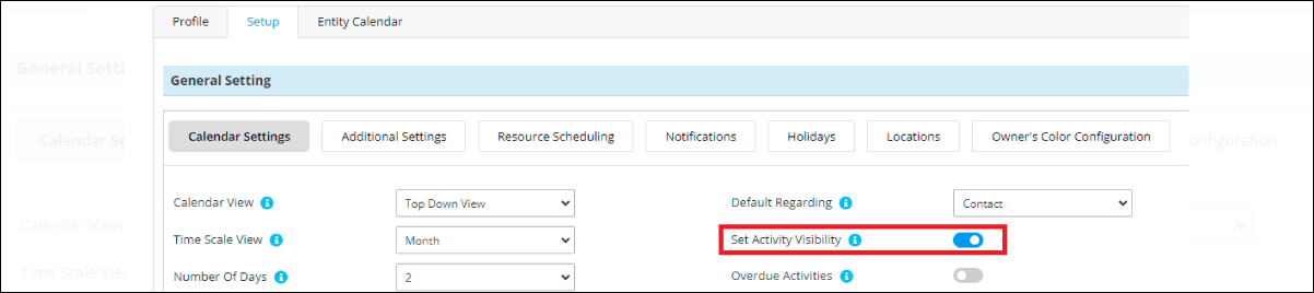 Set Activity Visibility