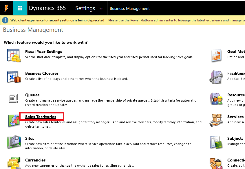 Geographies for Existing Territories from CRM-2