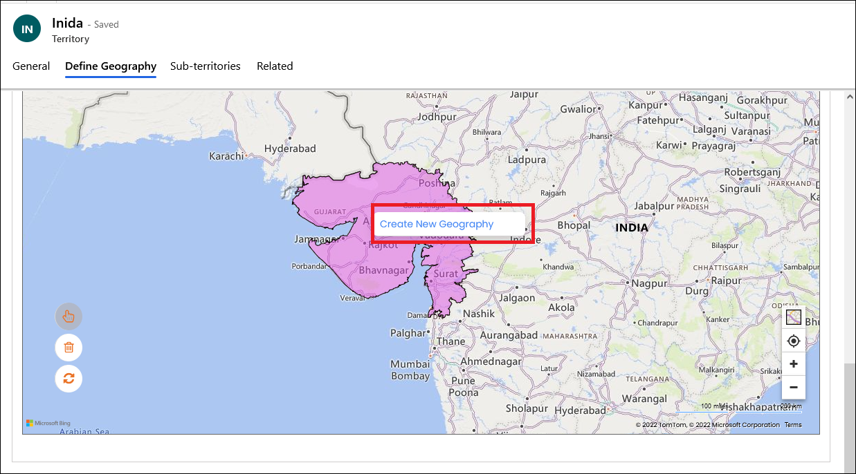 Geographies for Existing Territories from CRM-7