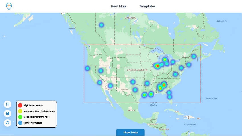heat map visualization