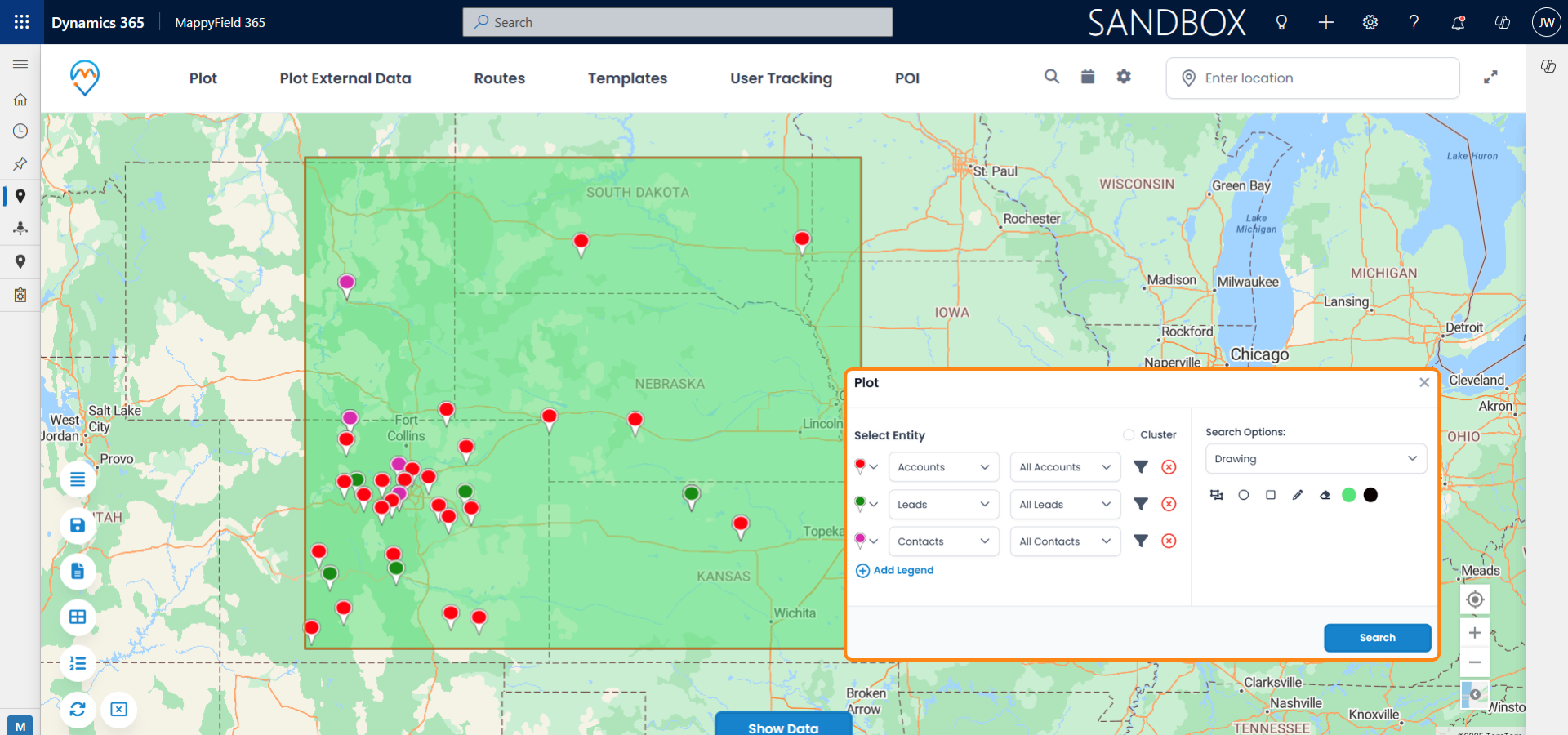 Visualizing CRM Data on a Map