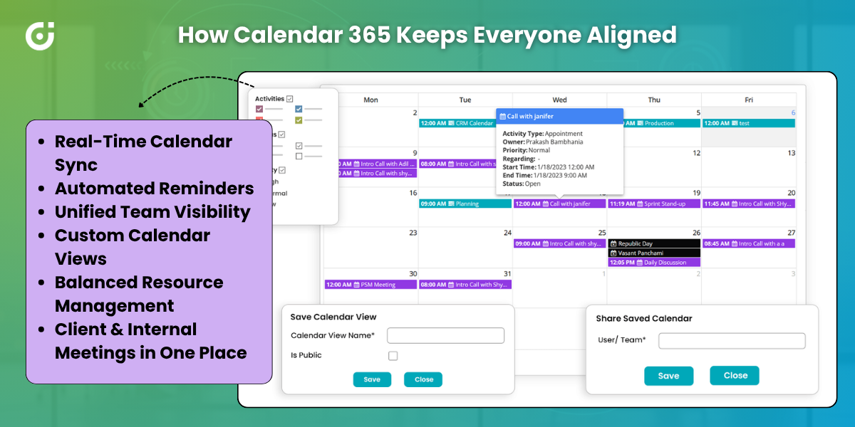 How Calendar 365 keeps everyone aligned