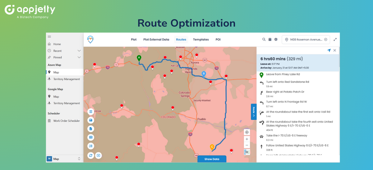 Route Optimization with Live Traffic 