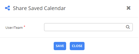 Shared Saved Calendar