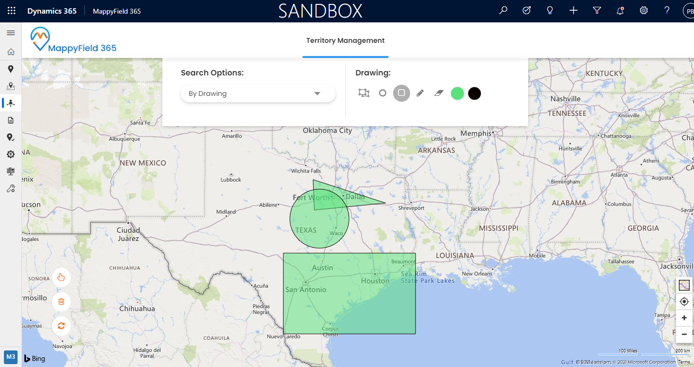 Territory by drawing