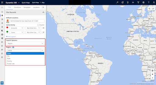 Step 3: Select the regions