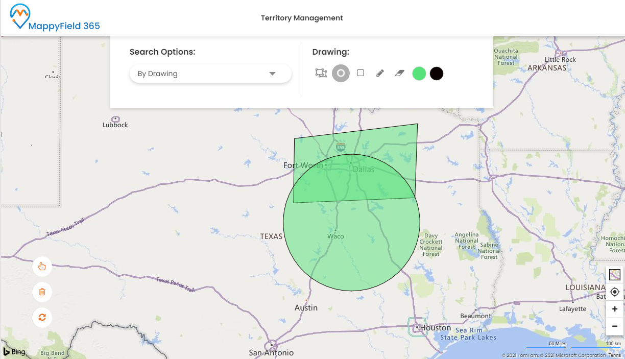 Select areas